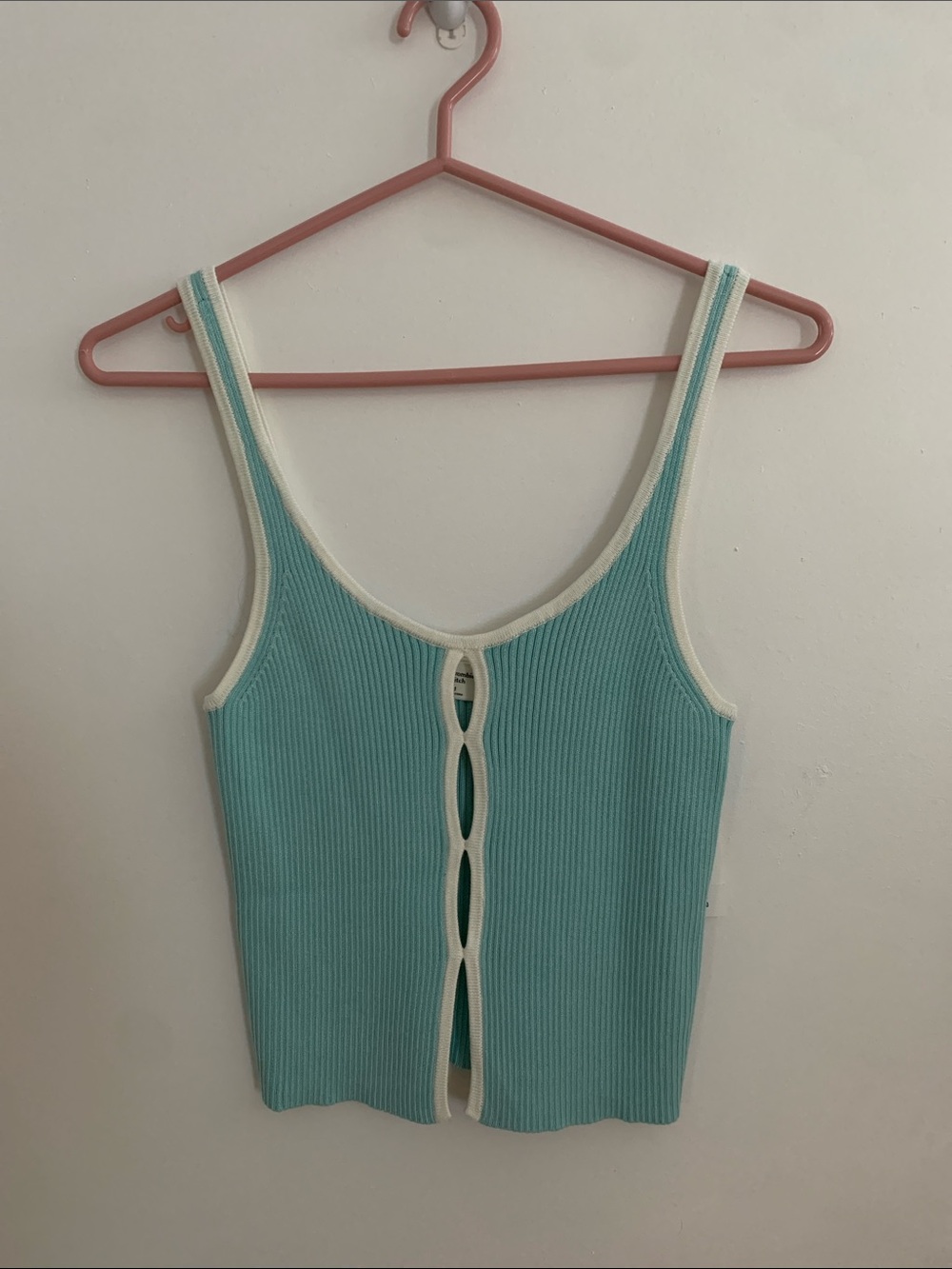 [M] A&F Teal Tank with cutouts
